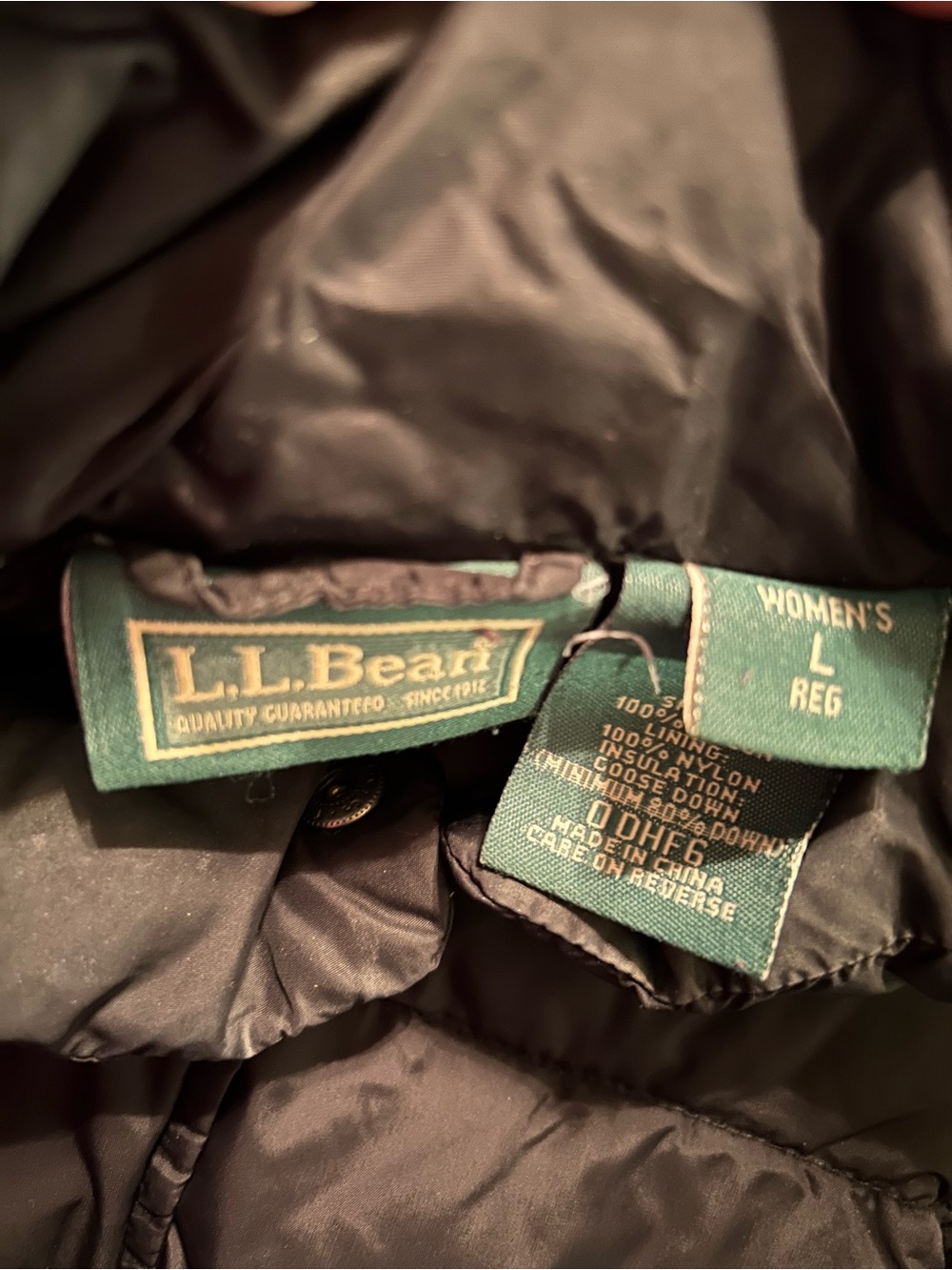L.L. Bean Women's Black Puffer Vest
